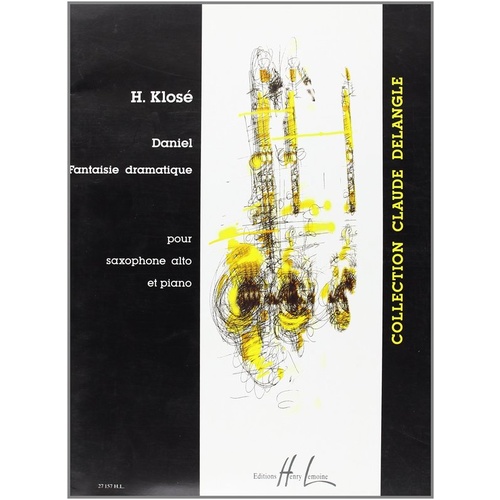 Daniel Fantasie Dramatique Alto Sax Book