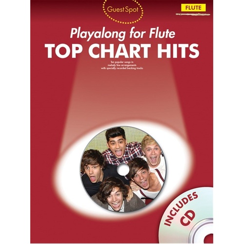 Guest Spot Top Chart Hits Playalong for Flute BK/CD