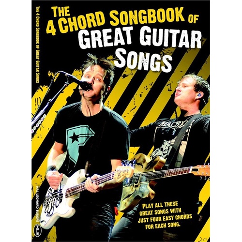 4 Chord Songbook of Great Guitar Songs by Hal Leonard Europe - 48 Pages, Lyrics & Chords, Easy Chord Arrangements