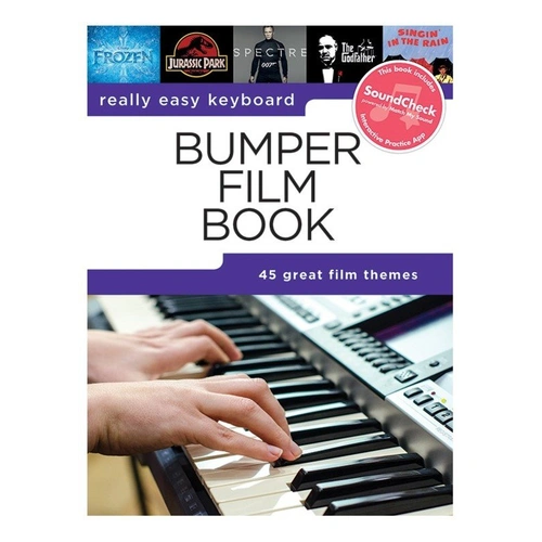 Really Easy Keyboard Bumper Film Book by Hal Leonard - 45 Film Themes with Performance Tips and Digital Edition