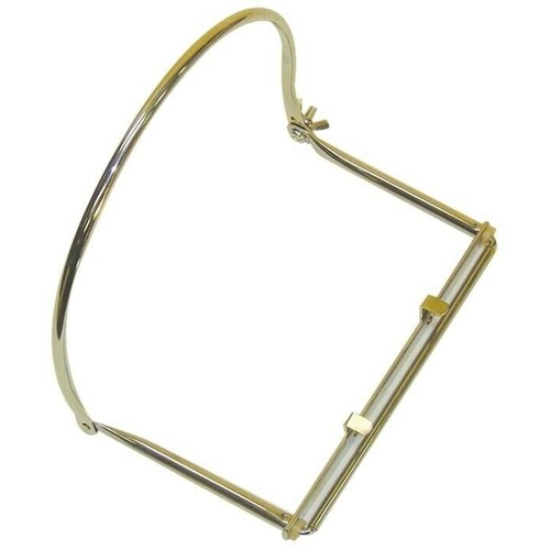 CPK Harmonica Holder Nickel Plated Frame, FIts Most Harp Sizes Mouth Organ