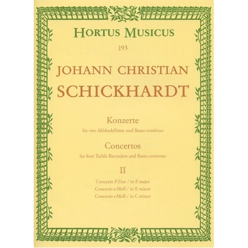 Concertos Book 2 for Recorder and B.C.