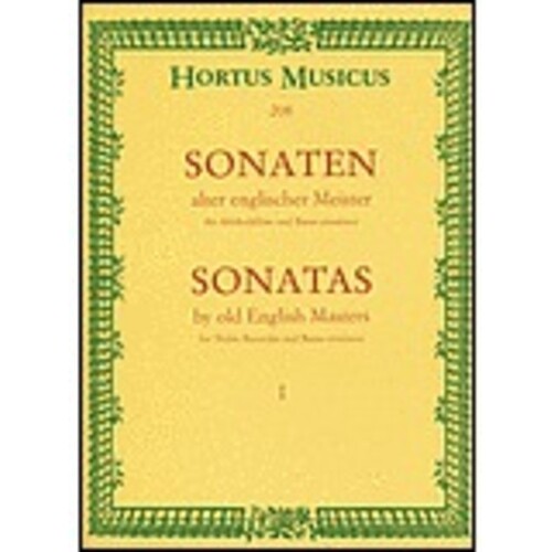 Sonatas By Old English Masters Book 1 Tre/Piano Book