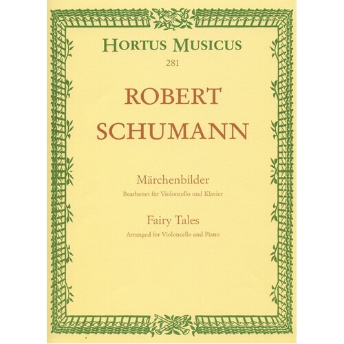 Schumann - Fairy Tales Op 113 Cello/Piano (Softcover Book)