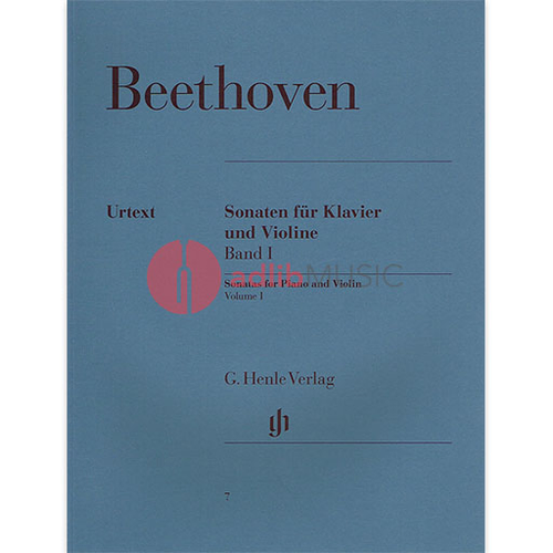 Sonatas for Piano and Violin Volume 1 by Beethoven, Urtext Edition, Edited by Sieghard Brandenburg