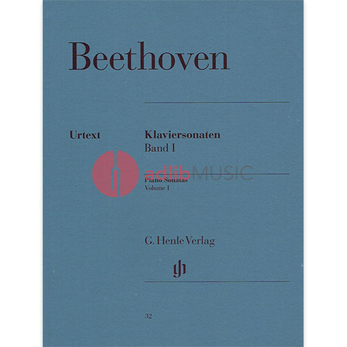 Beethoven - Piano Sonatas Volume 1 - Urtext Edition Piano Solo Henle HN032
