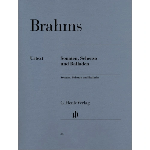 Brahms Piano Sheet Music: Scherzo Op. 4, Ballades Op. 10 for Piano Solo