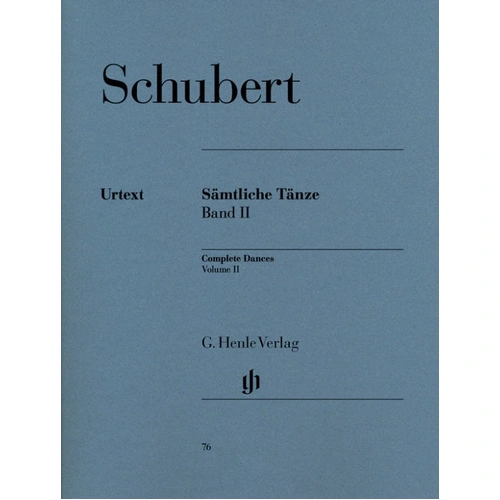 Schubert Complete Dances Volume 2 Piano Solo Sheet Music Henle HN076