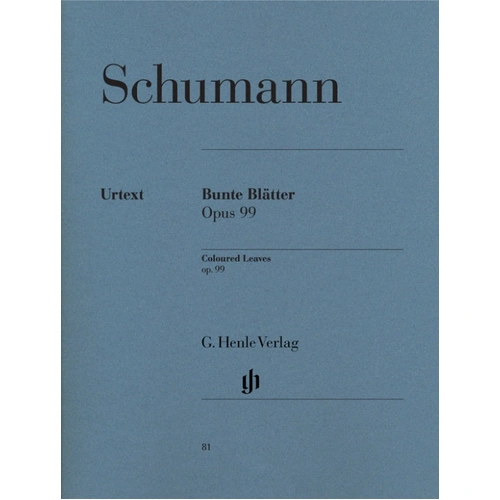 Schumann Album Leaves Op 99 Piano Solo Sheet Music Henle HN081