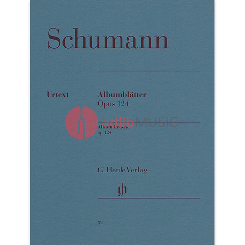 Schumann Album Leaves Op. 124 Piano Solo Sheet Music Henle HN082