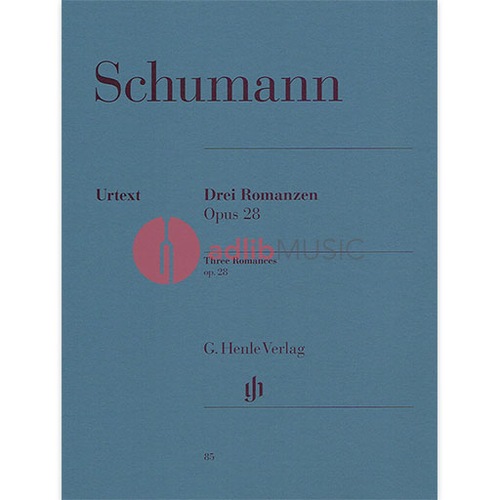 Three Romances Op. 28 Piano Solo Sheet Music