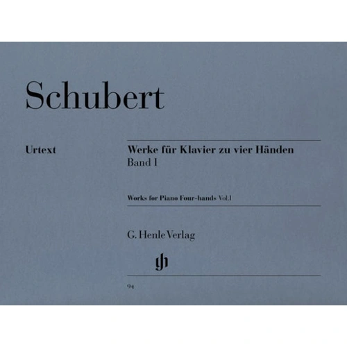 Schubert Works for Piano Four Hands Volume 1 - Henle HN094