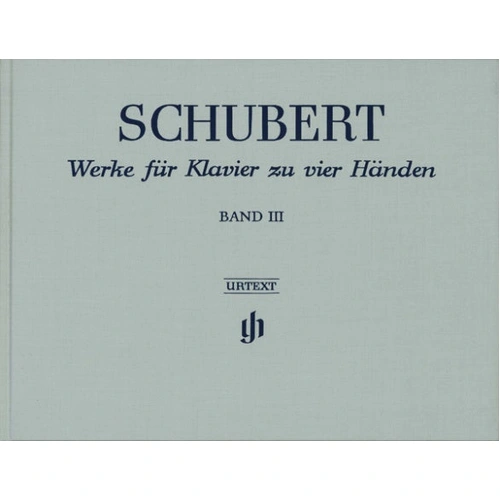 Schubert Works for Piano Four Hands Volume 3 Cloth Bound Edition Henle HN099