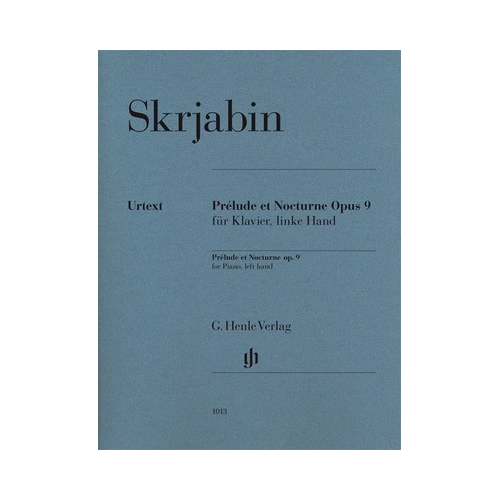 Prelude et Nocturne Op 9 for Piano Solo Sheet Music