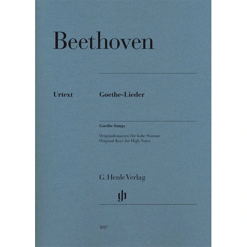 Goethe Songs - Original Keys for High Voice by Ludwig van Beethoven