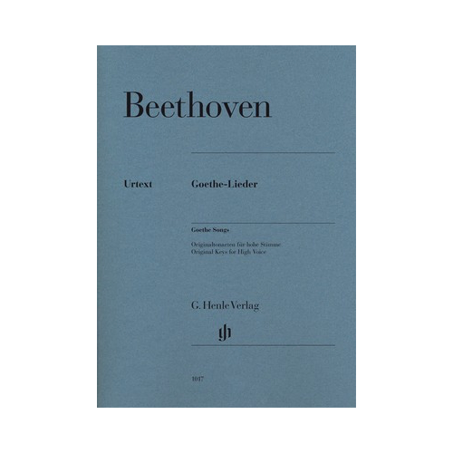 Goethe Songs for High Voice and Piano - Beethoven Complete Edition