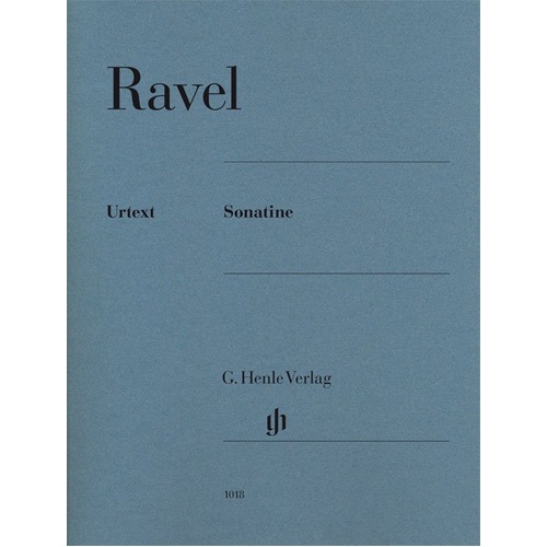 Ravel - Sonatine Urtext for Piano Solo, G. Henle Verlag, 28 Pages