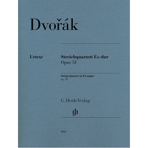 Dvorak String Quartet in E Flat Major Op. 51 Parts by G. Henle Verlag, 63 Pages, Viola and Cello