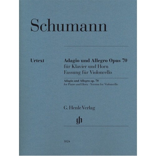 Adagio And Allegro Op 70 Vc Piano Urtext Cello (Softcover Book)