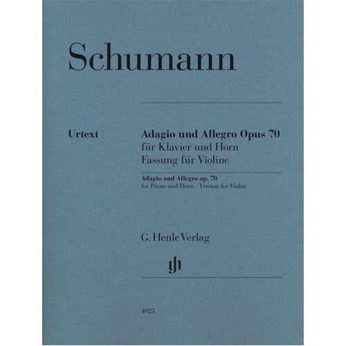 Adagio And Allegro Op 70 Violin Piano (Softcover Book)