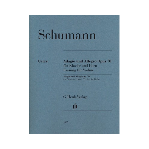 Adagio and Allegro for Piano and Horn Op. 70 Sheet Music