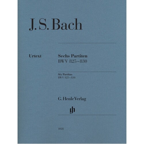 Partitas Comp Bwv 825-830 Without Fingering (Softcover Book)