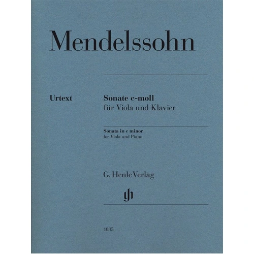 Mendelssohn Sonata in C Minor for Viola and Piano Urtext Edition