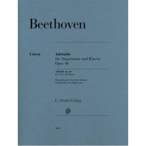 Adelaide Op. 46 for High Voice Urtext by Beethoven - G. Henle Verlag Edition