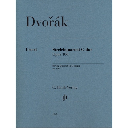 Dvorak String Quartet in G Major Op. 106 for Cello and Viola - 83 Pages