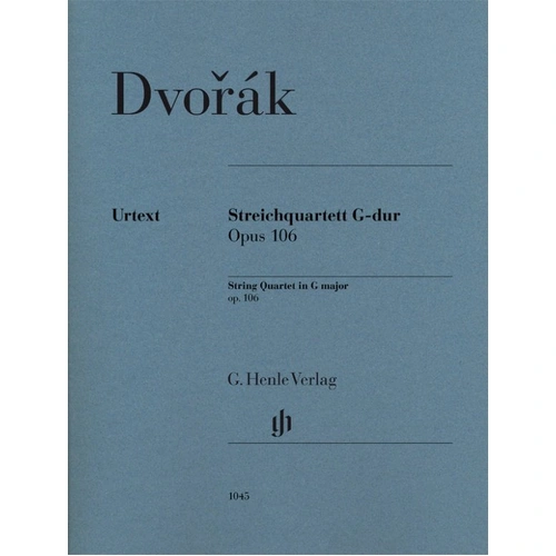 Dvorak String Quartet in G Major Op. 106 for Cello and Viola, 83 Pages, G. Henle Verlag