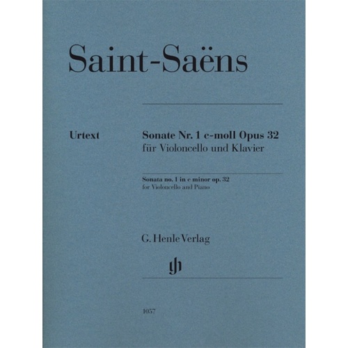 Cello Sonata No 1 In C Min Op 32 Vc/Piano (Softcover Book)