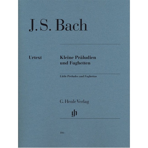 Bach - Small Preludes and Fugues Urtext Edition for Piano Solo, 60 Pages