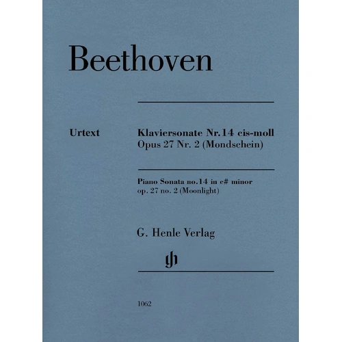 Beethoven - Sonata Op. 27 No. 2 C# minor Moonlight Urtext - Piano Solo Henle HN1062