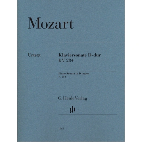 Mozart Sonata in D Major K. 284 for Piano - G. Henle Verlag, Piano Solo, 1 Page