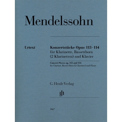 Concert Pieces Op 113 And 114 (Music Score/Parts) Book