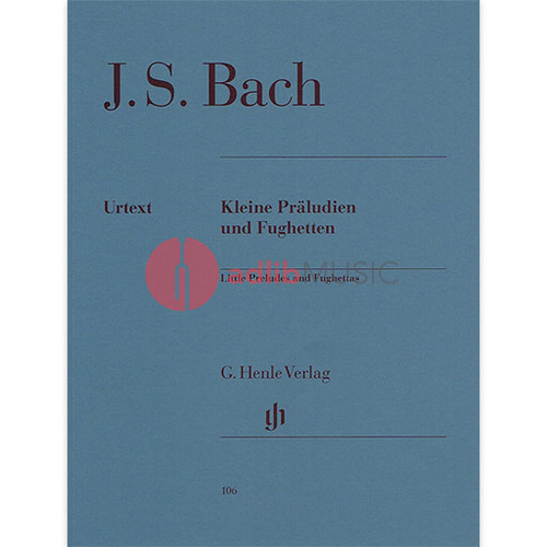 Bach Little Preludes and Fugues Piano Solo Sheet Music Henle HN106