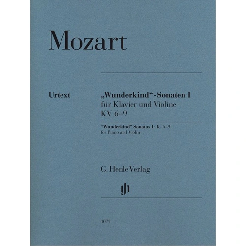Wunderkind Sonatas I, K. 6-9 for Piano and Violin by Wolfgang Amadeus Mozart