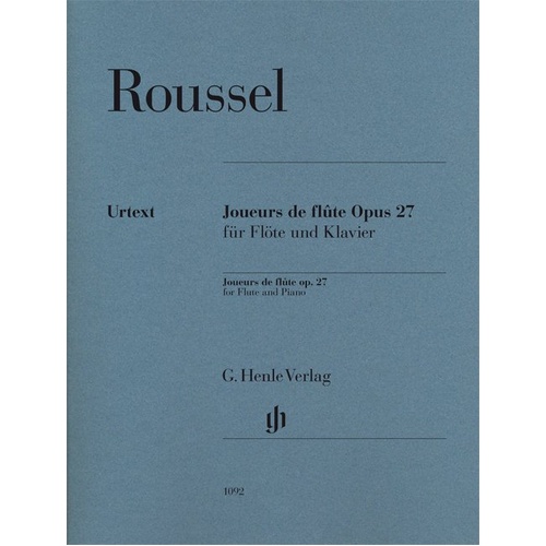 Joueurs de Flute Op. 27 by Albert Roussel, G. Henle Verlag, Flute, 1 Page