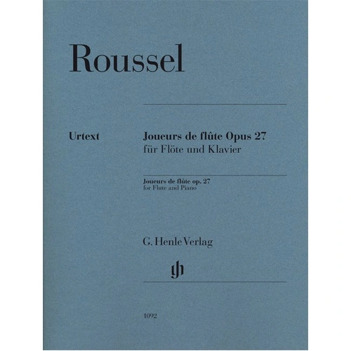 Joueurs de Flute Op. 27 by Albert Roussel, G. Henle Verlag, for Flute, 1 Page
