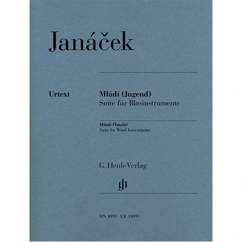 Suite for Wind Instruments by Leos Janáček, G. Henle Verlag, for Clarinet, Bassoon, Flute, Oboe, 1 Page