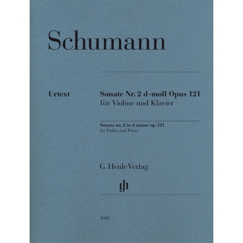 Sonata No 2 D Minor Op 121 Violin/Piano (Softcover Book)