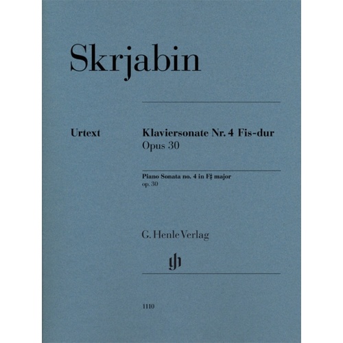 Sonata No 4 F Sharp Major Op 30 (Softcover Book)