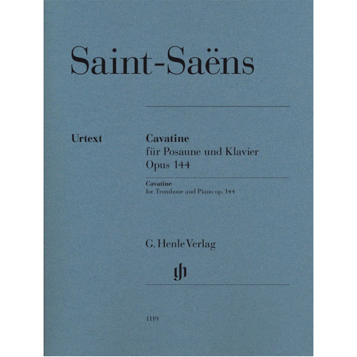 Saint-Saens - Cavatine Op. 144 for Trombone and Piano Accompaniment - Henle HN1119