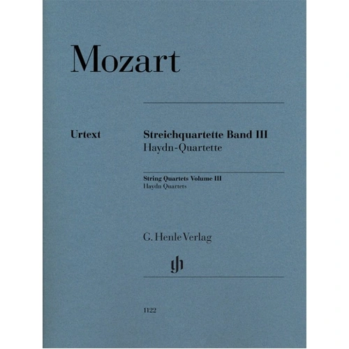 Mozart - String Quartets Vol 3 (Haydn Quartets) Urtext Edition for Cello & Viola, G. Henle Verlag, 229 Pages