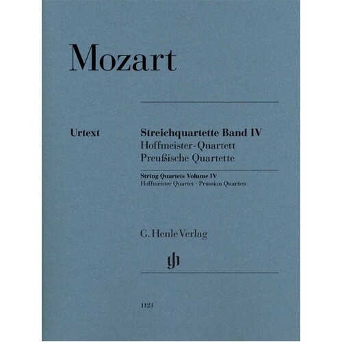 Mozart - String Quartets Vol 4 (Softcover Book)