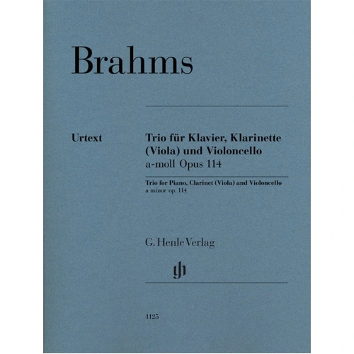 Brahms Trio in A Minor Op. 114 for Clarinet, Cello, and Piano - G. Henle Verlag Edition