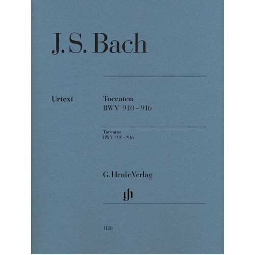 Bach - Toccatas Bwv 910-916 Without Fingering (Softcover Book)
