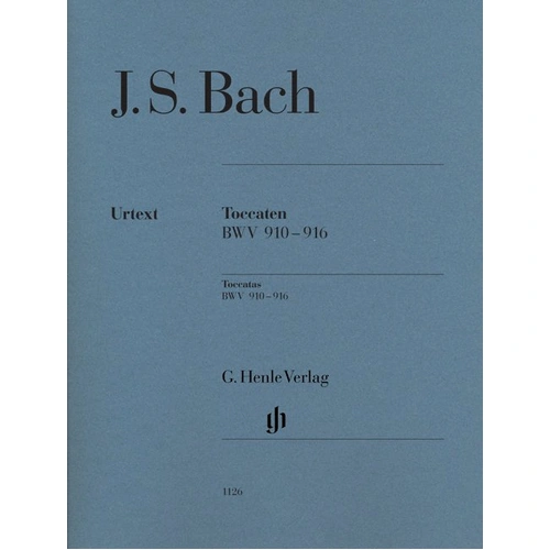 Bach: Toccatas BWV 910-916 for Piano Solo, No Fingering, 95 Pages, G. Henle Verlag