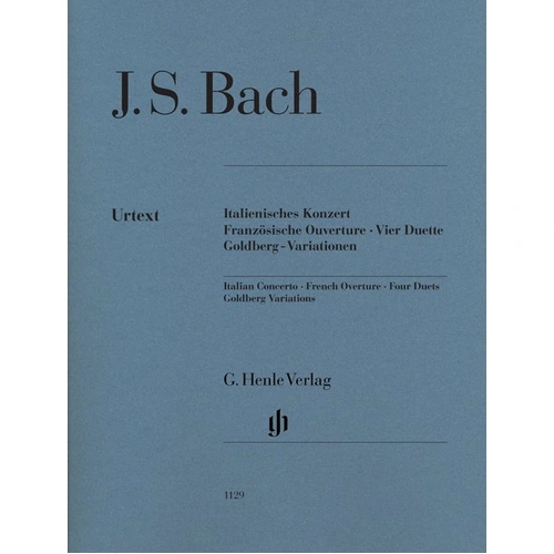 Italian Concerto and Others Without Fingering by J.S. Bach for Piano Solo, 18 Pages, Published by G. Henle Verlag