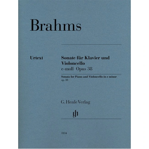 Brahms Sonata No 1 Op 38 in E Minor for Cello and Piano - G. Henle Verlag Edition, 57 Pages